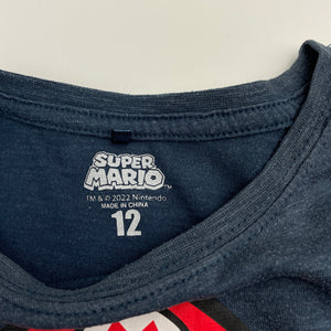 Boys Nintendo, Super Mario tee / top, wash fade & pilling, FUC, size 12,  