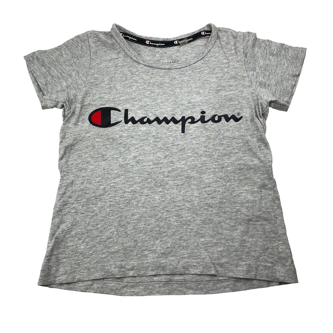 Unisex Champion, grey marle cotton tee / top, FUC, size 4,  