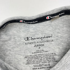Unisex Champion, grey marle cotton tee / top, FUC, size 4,  