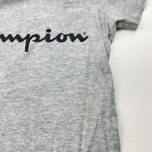 Unisex Champion, grey marle cotton tee / top, FUC, size 4,  