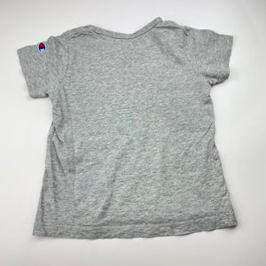 Unisex Champion, grey marle cotton tee / top, FUC, size 4,  