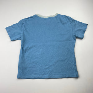 Unisex H&M, blue cotton tee / top, GUC, size 3,  