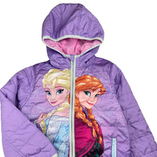 Load image into Gallery viewer, Girls Disney, Frozen lightweight hooded jacket / coat, FUC, size 5,  
