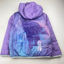 Load image into Gallery viewer, Girls Disney, Frozen lightweight hooded jacket / coat, FUC, size 5,  
