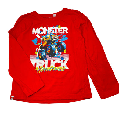 Boys Lego, Monster Truck cotton long sleeve tee / top, GUC, size 7-8,  