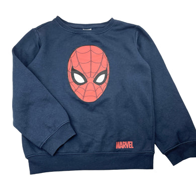 Boys Marvel, Spiderman fleece lined sweater / jumper, GUC, size 8,  