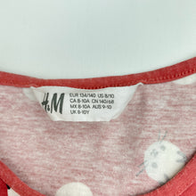 Load image into Gallery viewer, Girls H&amp;M, cotton casual dress, cats, GUC, size 9-10, L: 63cm