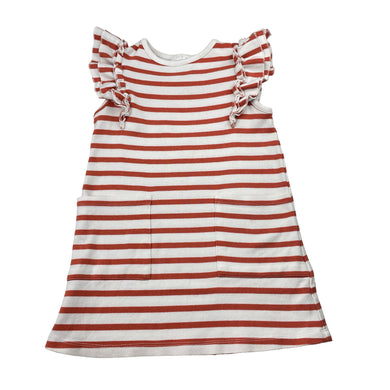 Girls Seed, striped stretchy casual dress, FUC, size 2, L: 47cm