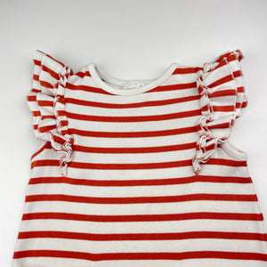 Girls Seed, striped stretchy casual dress, FUC, size 2, L: 47cm