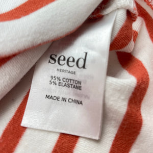 Girls Seed, striped stretchy casual dress, FUC, size 2, L: 47cm