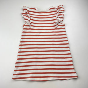 Girls Seed, striped stretchy casual dress, FUC, size 2, L: 47cm