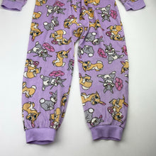 Load image into Gallery viewer, Girls Disney, Bambi Thumper fleece all-in-one pyjamas, GUC, size 5,  