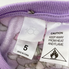 Load image into Gallery viewer, Girls Disney, Bambi Thumper fleece all-in-one pyjamas, GUC, size 5,  