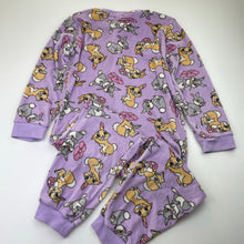 Load image into Gallery viewer, Girls Disney, Bambi Thumper fleece all-in-one pyjamas, GUC, size 5,  