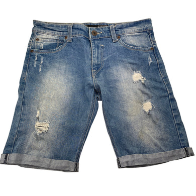 Boys LUCID, distressed stretch denim shorts, W: 39cm across, FUC, size 16,  
