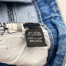 Load image into Gallery viewer, Boys LUCID, distressed stretch denim shorts, W: 39cm across, FUC, size 16,  