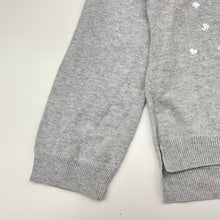 Load image into Gallery viewer, Girls H&amp;M, lightweight knit cotton sweater / jumper, flip sequins, FUC, size 5-6,  
