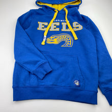 Load image into Gallery viewer, Unisex NRL Supporter, Parramatta Eels fleece lined hoodie sweater, GUC, size 10,  