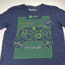 Load image into Gallery viewer, Boys Microsoft, X-Box navy tee / top, Sz: XXS, L: 63cm, armpit to armpit: 44cm, FUC, size 14-16,  