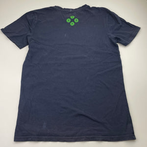 Boys Microsoft, X-Box navy tee / top, Sz: XXS, L: 63cm, armpit to armpit: 44cm, FUC, size 14-16,  
