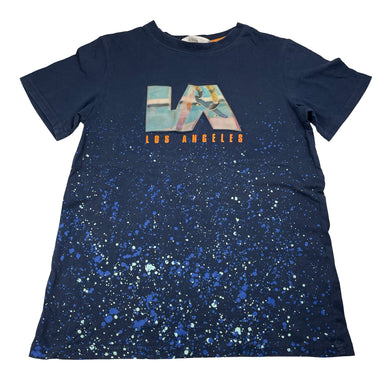 Boys H&M, navy cotton tee / top, skateboard, FUC, size 11-12,  