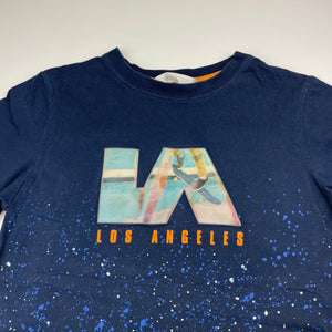 Boys H&M, navy cotton tee / top, skateboard, FUC, size 11-12,  