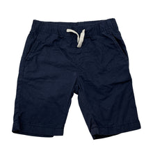 Load image into Gallery viewer, Boys H&amp;M, navy lightweight cotton shorts, elasticated, GUC, size 6,  