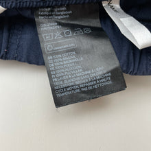 Load image into Gallery viewer, Boys H&amp;M, navy lightweight cotton shorts, elasticated, GUC, size 6,  