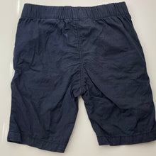 Load image into Gallery viewer, Boys H&amp;M, navy lightweight cotton shorts, elasticated, GUC, size 6,  