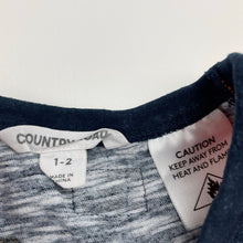 Load image into Gallery viewer, Boys Country Road, cotton pyjama tee / top, wash fade, FUC, size 1-2,  