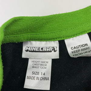 Boys Mojang, Minecraft pyjama tee / top, pilling, FUC, size 14,  