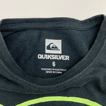 Load image into Gallery viewer, Boys Quiksilver, soft feel cotton tee / top, wash fade, FUC, size 6,  