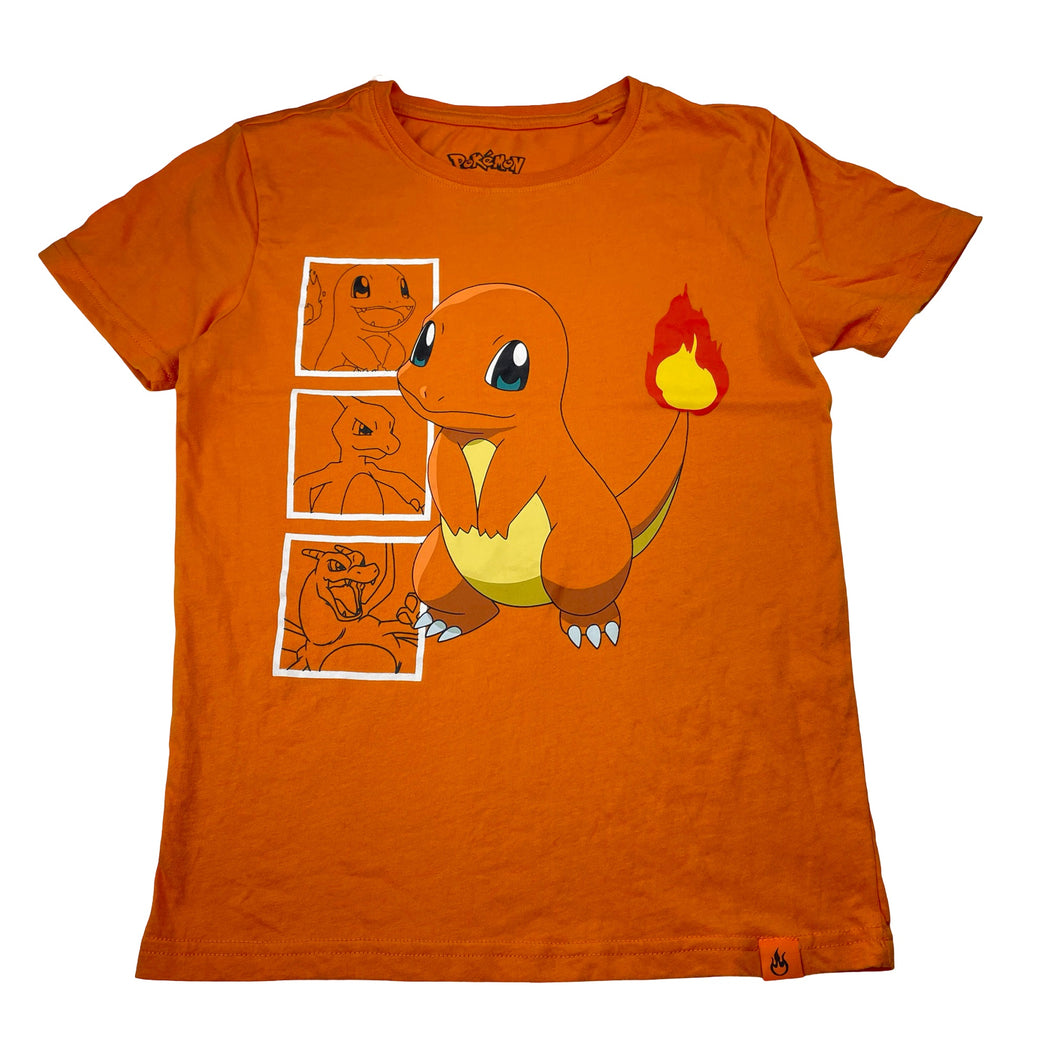 Boys Nintendo, POKEMON Charmander cotton tee / top, EUC, size 8,  