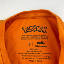 Load image into Gallery viewer, Boys Nintendo, POKEMON Charmander cotton tee / top, EUC, size 8,  