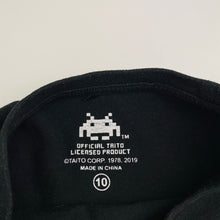 Load image into Gallery viewer, Boys TAITO, Space Invaders cotton tee / top, wash fade, FUC, size 10,  