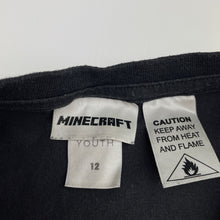 Load image into Gallery viewer, Boys Mojang, Minecraft cotton long sleeve pyjama top, FUC, size 12,  