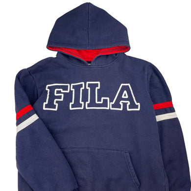Unisex FILA, fleece lined hoodie sweater, wash fade, FUC, size 12,  
