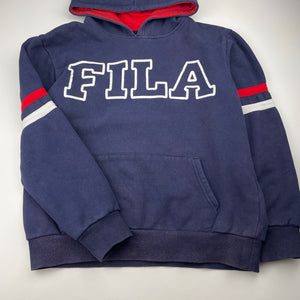 Unisex FILA, fleece lined hoodie sweater, wash fade, FUC, size 12,  