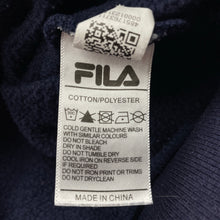 Load image into Gallery viewer, Unisex FILA, fleece lined hoodie sweater, wash fade, FUC, size 12,  