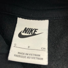 Load image into Gallery viewer, Unisex Nike, black fleece lined hoodie sweater, EUC, size 8-9,  