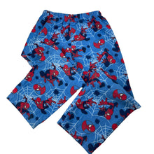Load image into Gallery viewer, Boys Marvel, Spiderman flannel cotton pyjama pants, wash fade &amp; pilling, FUC, size 5,  
