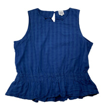 Load image into Gallery viewer, Girls Seed, blue stripe lightweight cotton top, GUC, size 16,  