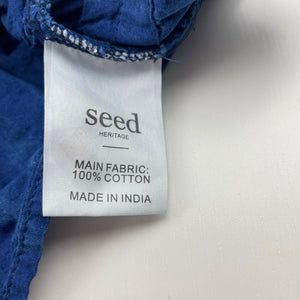 Girls Seed, blue stripe lightweight cotton top, GUC, size 16,  
