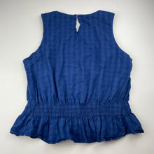 Load image into Gallery viewer, Girls Seed, blue stripe lightweight cotton top, GUC, size 16,  