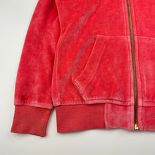 Load image into Gallery viewer, Girls pink &amp; blue, velour zip hoodie sweater, FUC, size 5-6,  