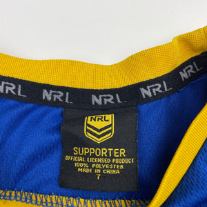 Boys NRL Supporter, Parramatta Eels tank top, FUC, size 7,  