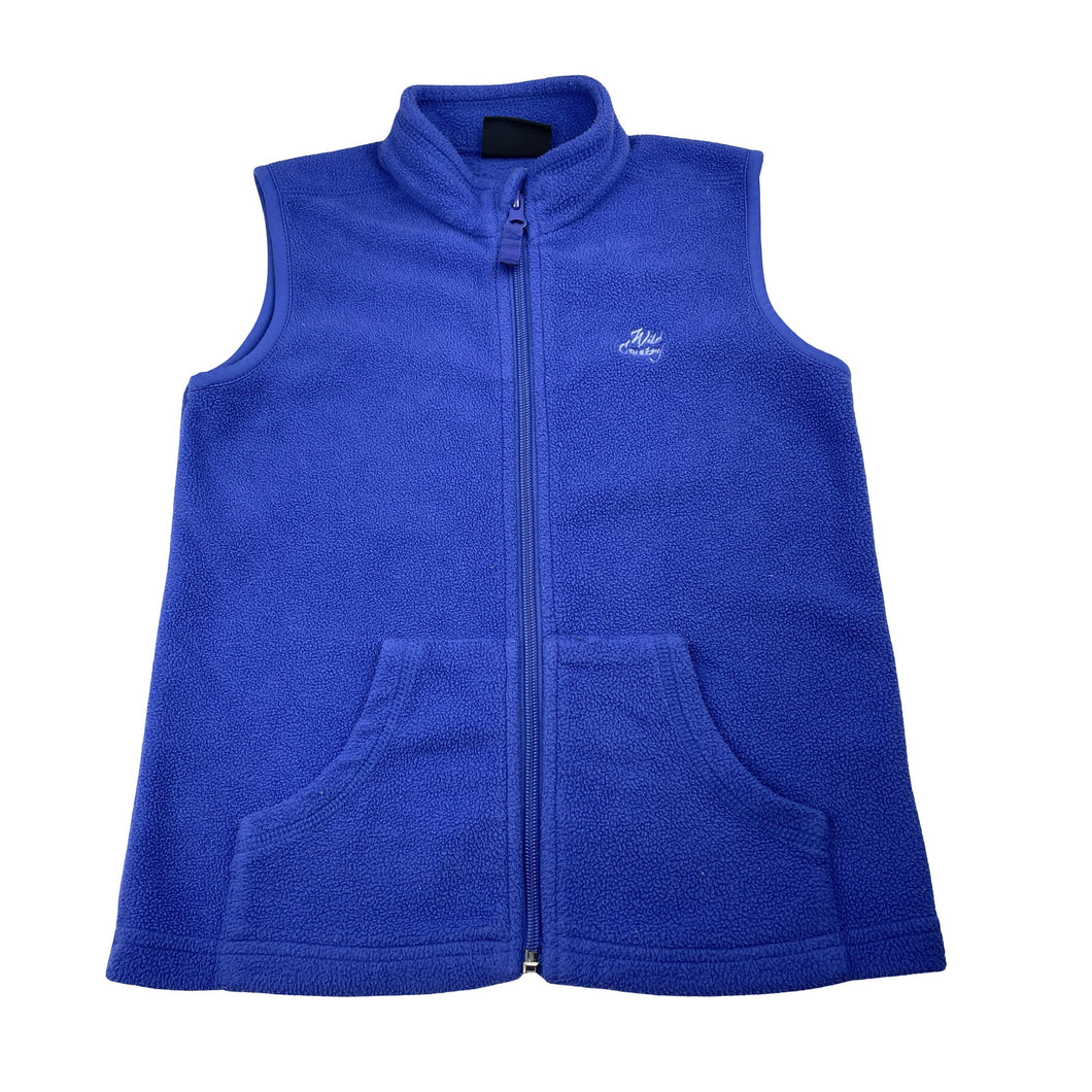 Unisex Wild Country, fleece zip up vest, GUC, size 7-8,  