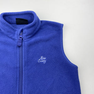 Unisex Wild Country, fleece zip up vest, GUC, size 7-8,  