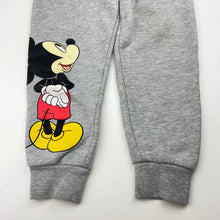 Load image into Gallery viewer, Boys Disney, Mickey Mouse fleece lined track pants, Inside leg: 38cm, FUC, size 4,  