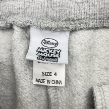 Load image into Gallery viewer, Boys Disney, Mickey Mouse fleece lined track pants, Inside leg: 38cm, FUC, size 4,  